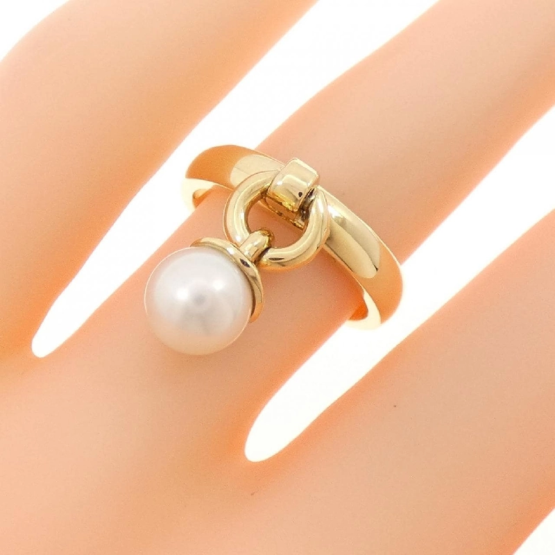 Nhẫn ngọc trai Akoya Tiffany 6.7mm - Hàng hiệu Authentic 834860