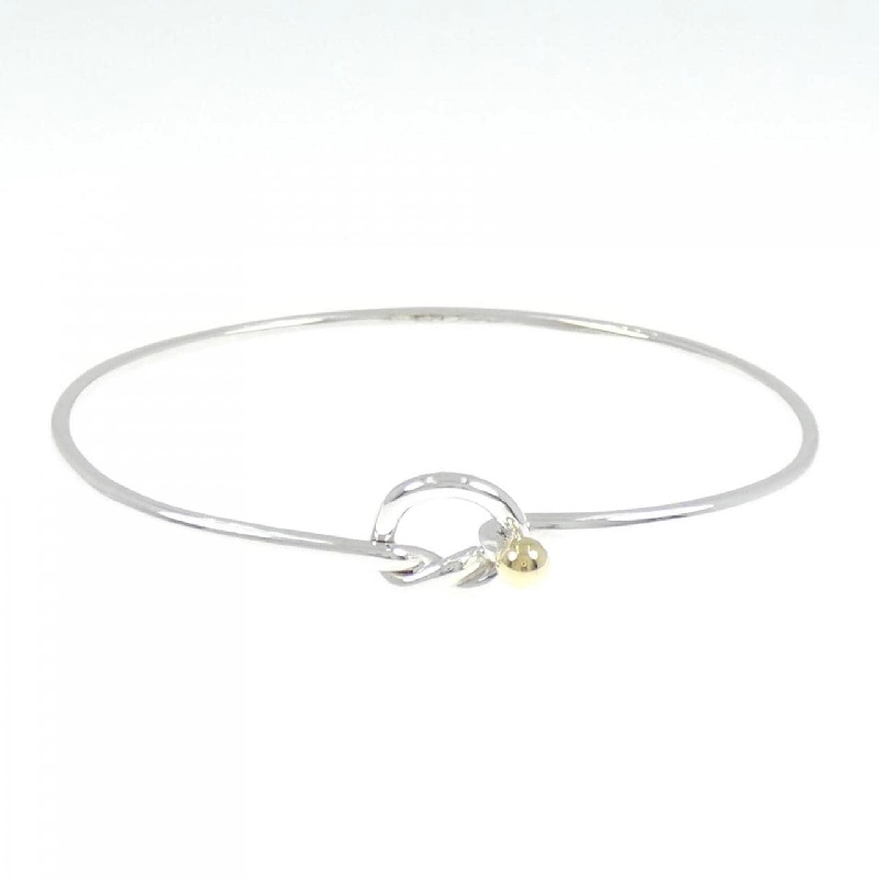 【Vintage】Vòng tay trái tim móc & mắt phẳng Tiffany 668316