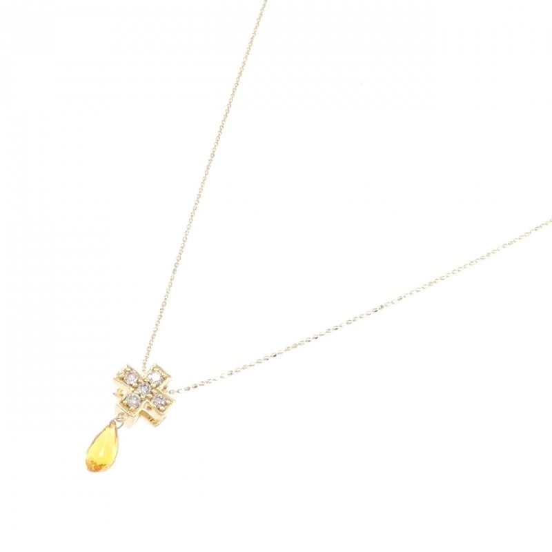 K18YG Dây chuyền Sapphire 0.50CT - Hàng hiệu Chính hãng 860712