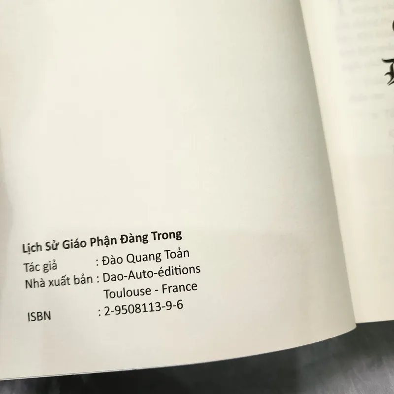 Lịch sử giáo phận Đàng Trong | Đào Quang Toản | Nxb Tôn giáo 553643