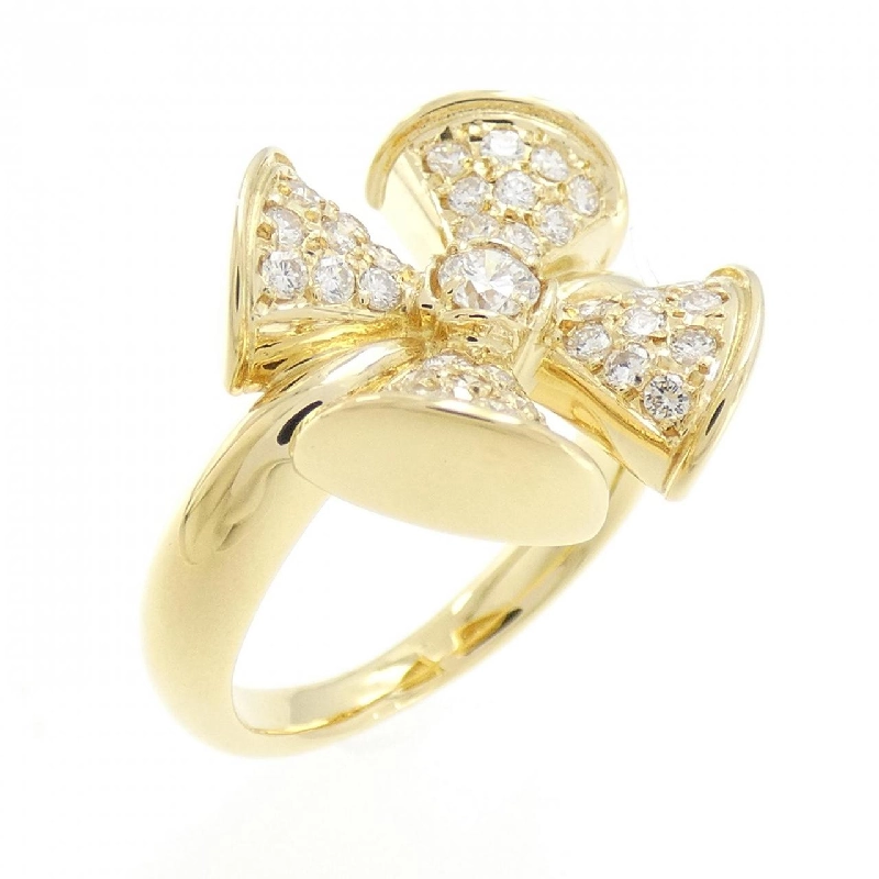 Nhẫn kim cương K18YG 0.47CT 672973