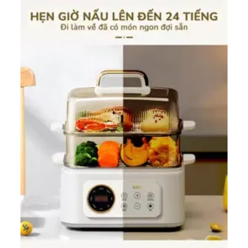 🍲 UNIE UE668 – Nồi lẩu hấp đa năng 10L, Ceramic chống dính – 8 chế độ nấu siêu tiện! 715786
