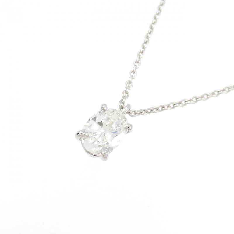 Dây chuyền kim cương PT900/PT850 0.334CT G VS1 Cắt hình bầu dục - Hàng hiệu Chính hãng 872404