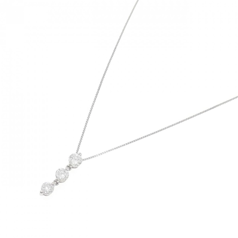 Dây chuyền kim cương ba viên PT900/PT850 1.004CT - Hàng hiệu Authentic 863473