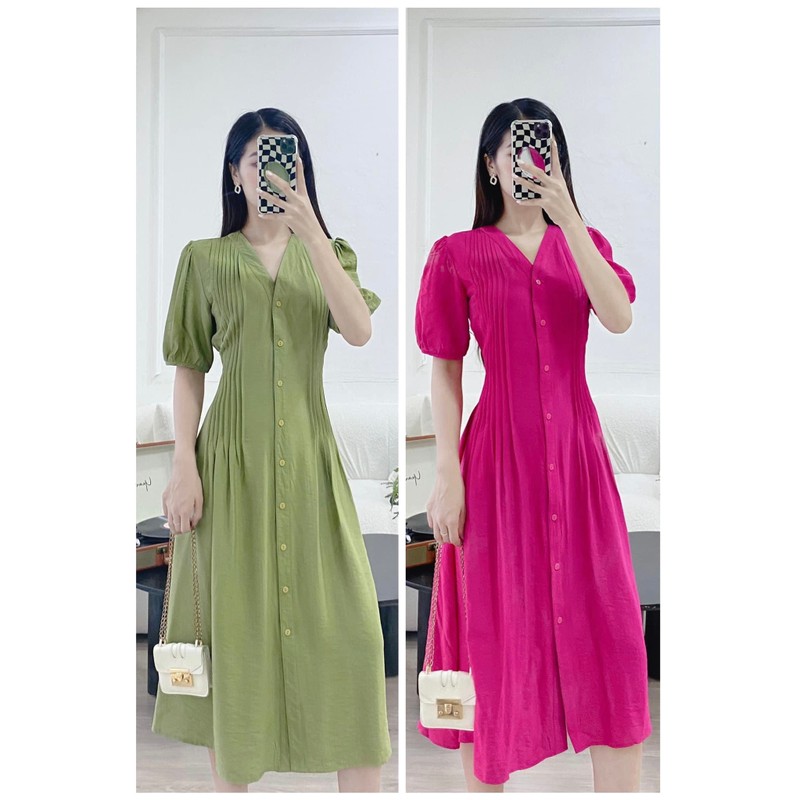 Váy đũi mềm mát, size S, M, có dây cột nơ để chỉnh eo phù hợp, mới 95% 192260