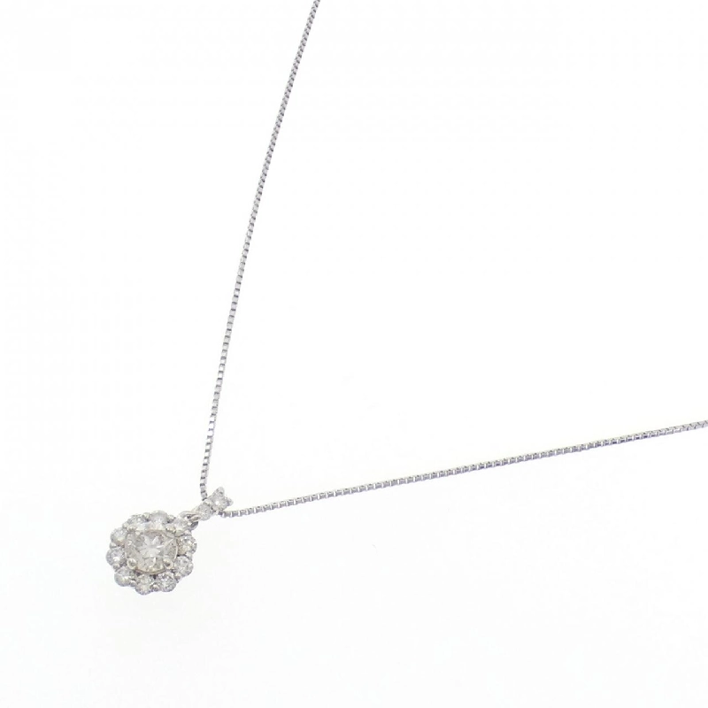 Dây chuyền kim cương hoa PT950/PT850 0.50CT - Hàng hiệu Chính hãng 858366