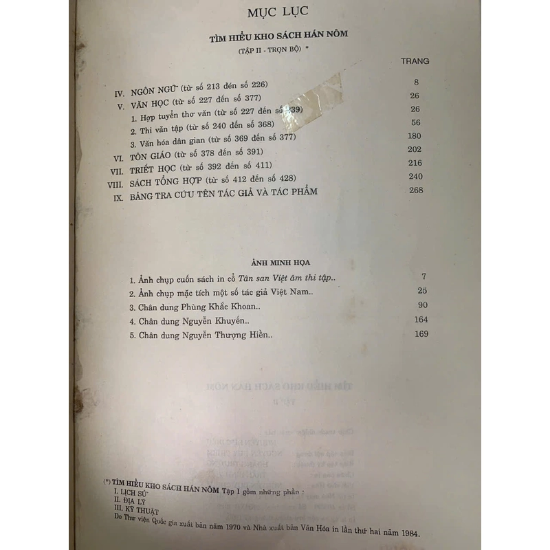 TÌM HIỂU KHO SÁCH HÁN NÔM (TẬP 1 VÀ 2) - TRẦN VĂN GIÁP 536200