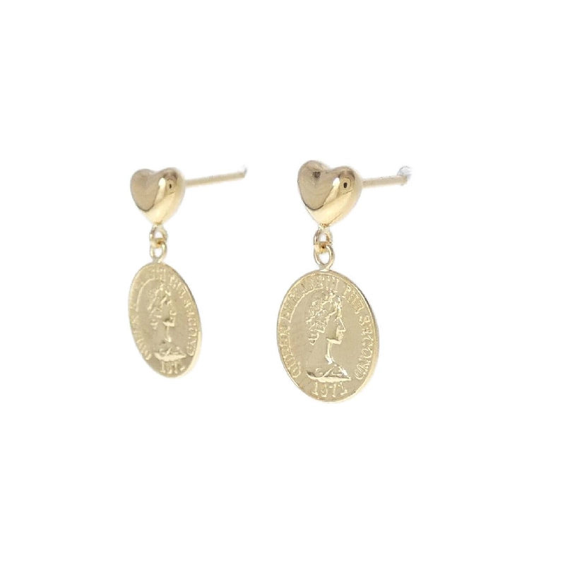 K18YG Bông tai hình trái tim - Hàng hiệu Chính hãng 864240