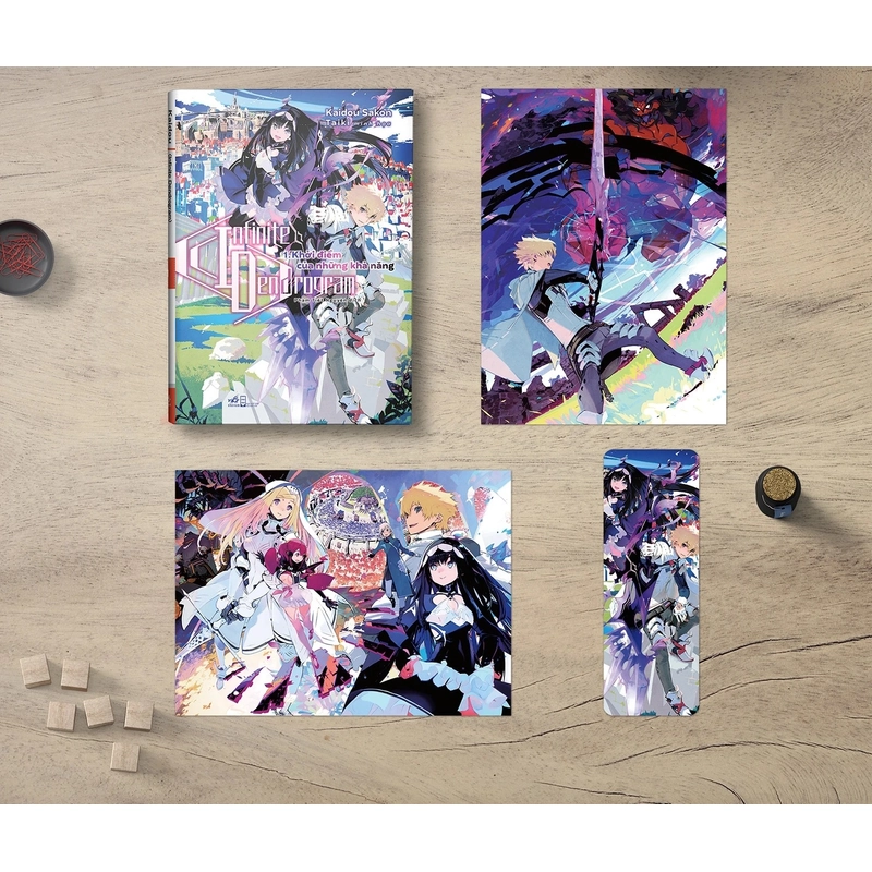 Combo Light Novel Infinite Dendrogram 1-2 bản đặc biệt nguyên seal full quà lần in đầu 527878