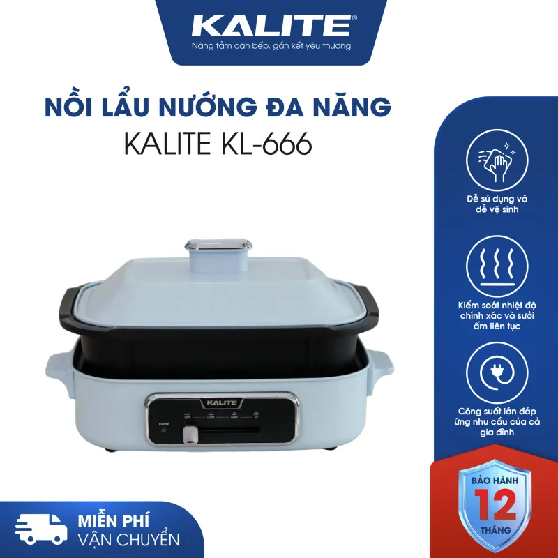 Kalite KL-666 – Nồi lẩu nướng đa năng gọn gàng 734528