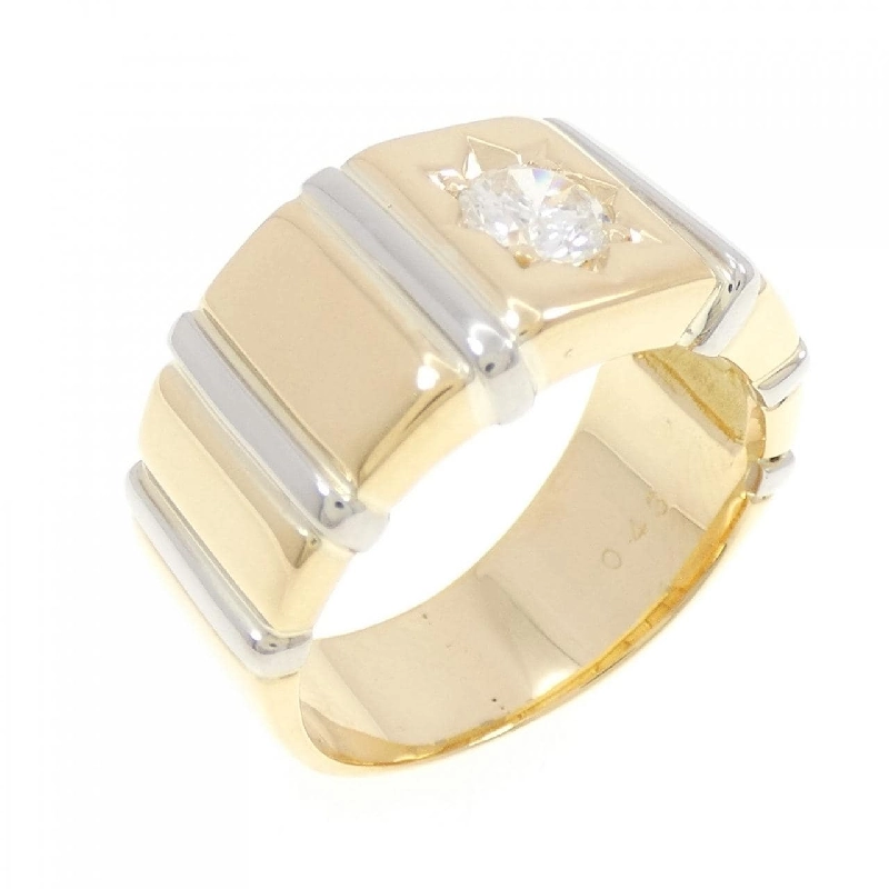 Nhẫn kim cương K18YG/PT900 0.43CT 667115