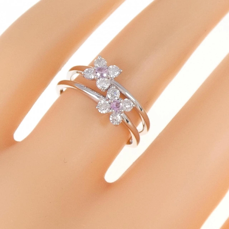 Nhẫn Sapphire Hoa K18WG 0.11CT - Hàng hiệu Chính hãng 855728