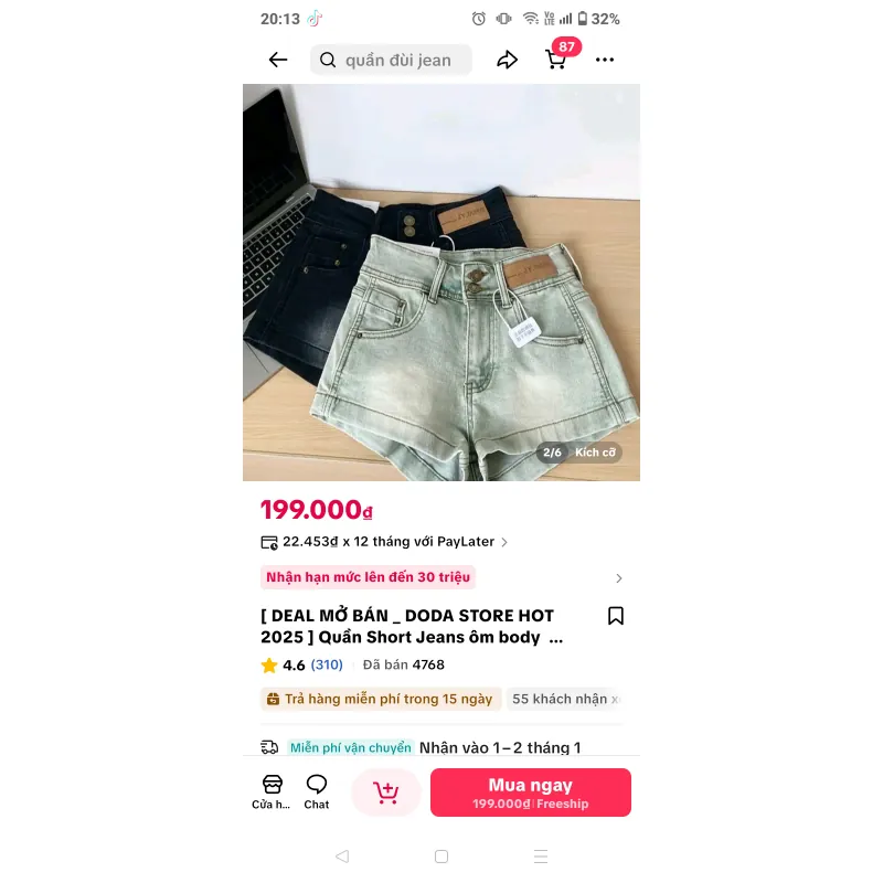 Thanh lý quần jean ôm 750946