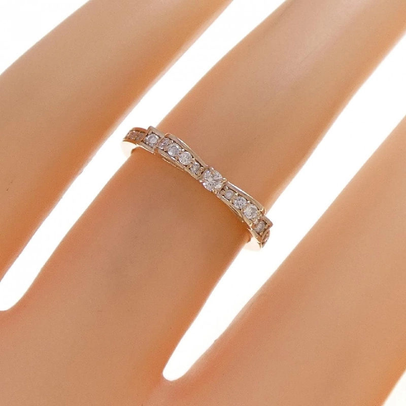 Nhẫn kim cương K18PG hình ruy băng 0.15CT - Hàng hiệu Authentic 852335