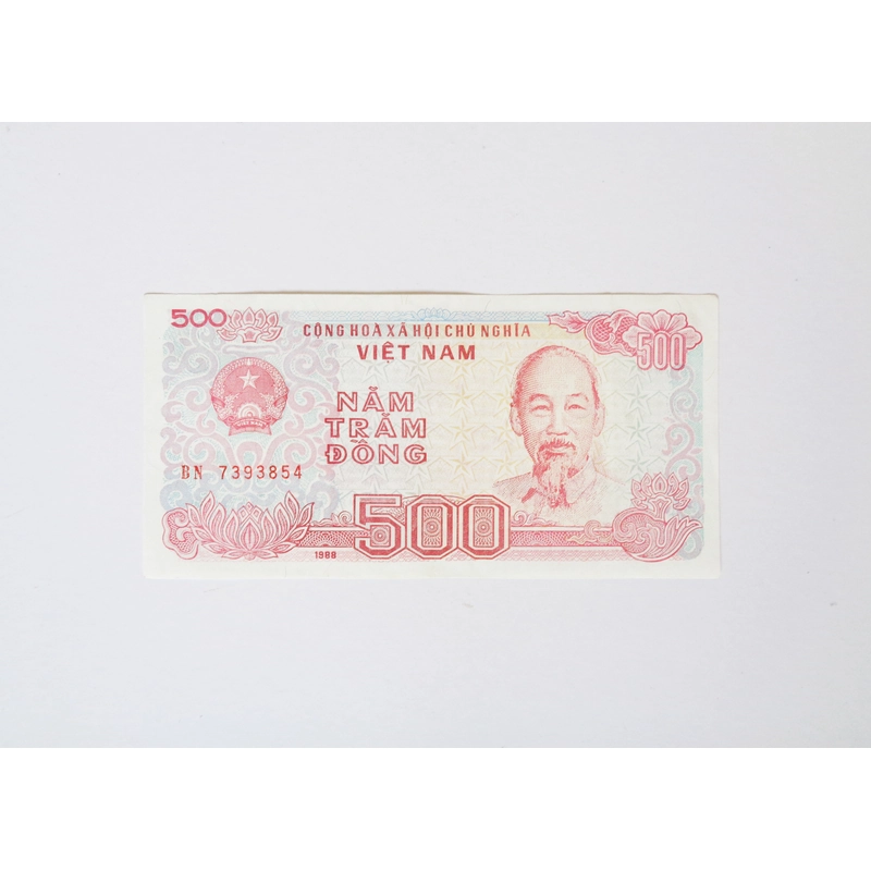 Tờ tiền 500 đồng xưa (BN 7393854) 377515