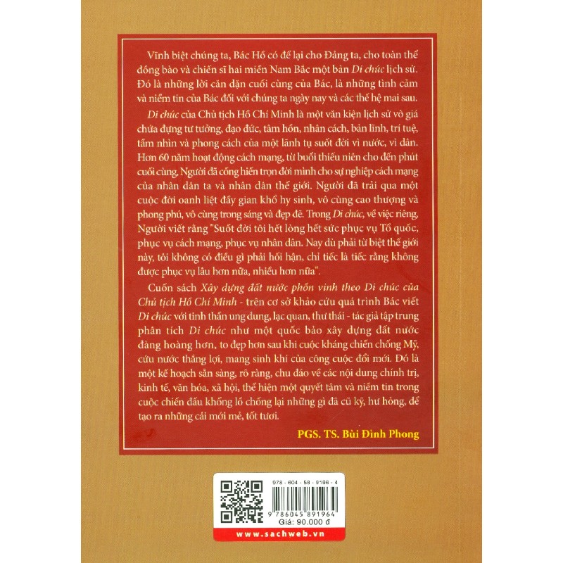 Xây Dựng Đất Nước Phồn Vinh Theo Di Chúc Của Chủ Tịch Hồ Chí Minh - PGS. TS. Bùi Đình Phong 175489