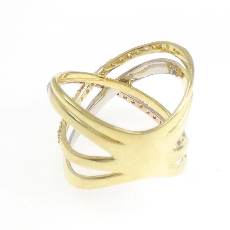 Nhẫn kim cương K18YG/PT950/K18PG 0.50CT 670354