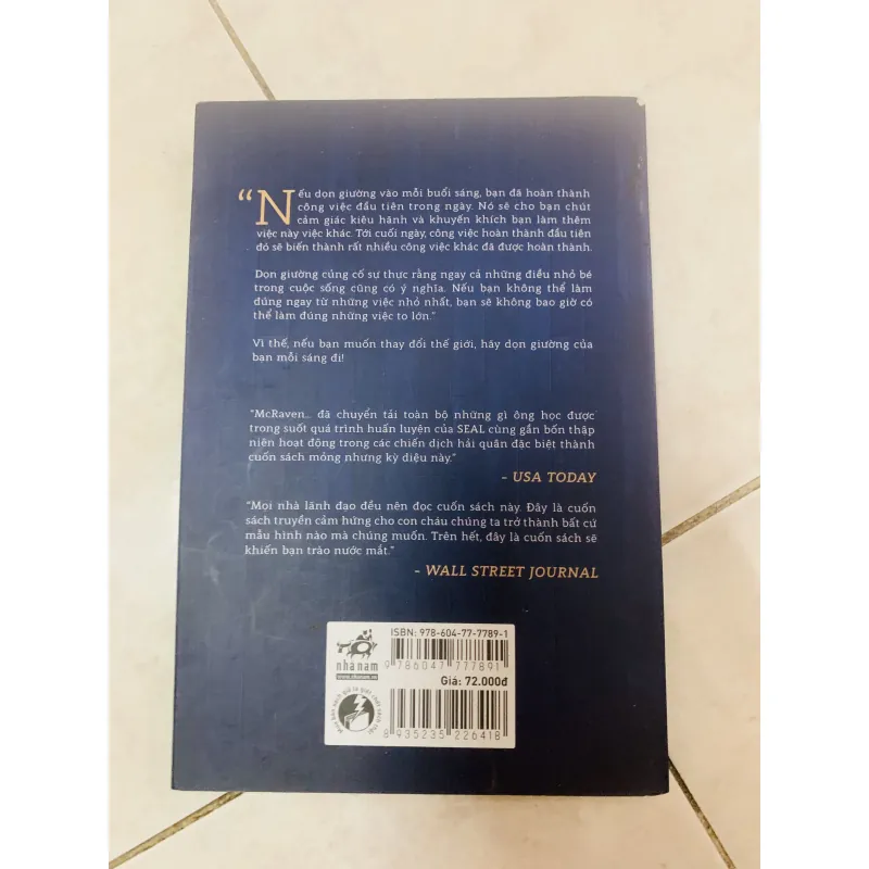 Dọn giường đi rồi thay đổi thế giới 933835