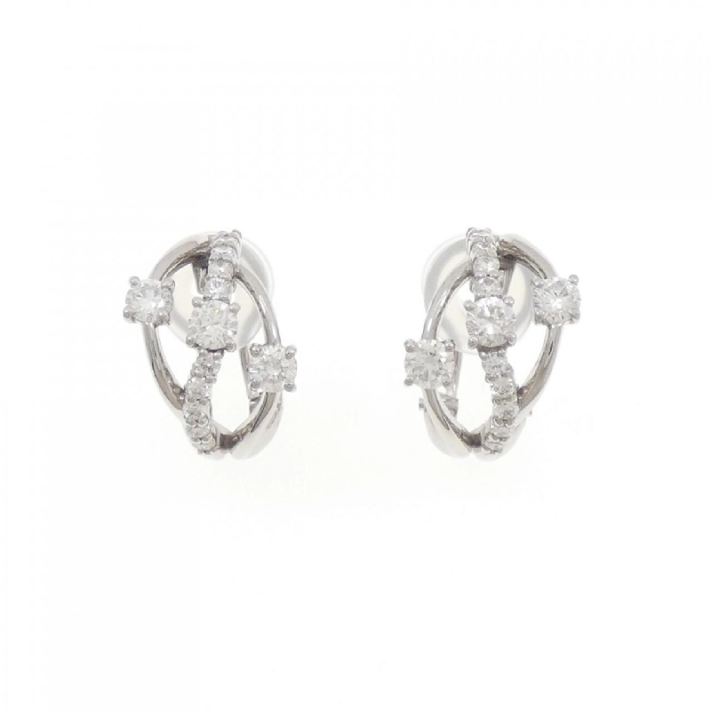 K18WG Bông tai/Khuyên tai Kim cương 1.00CT - Hàng hiệu Chính hãng 869953