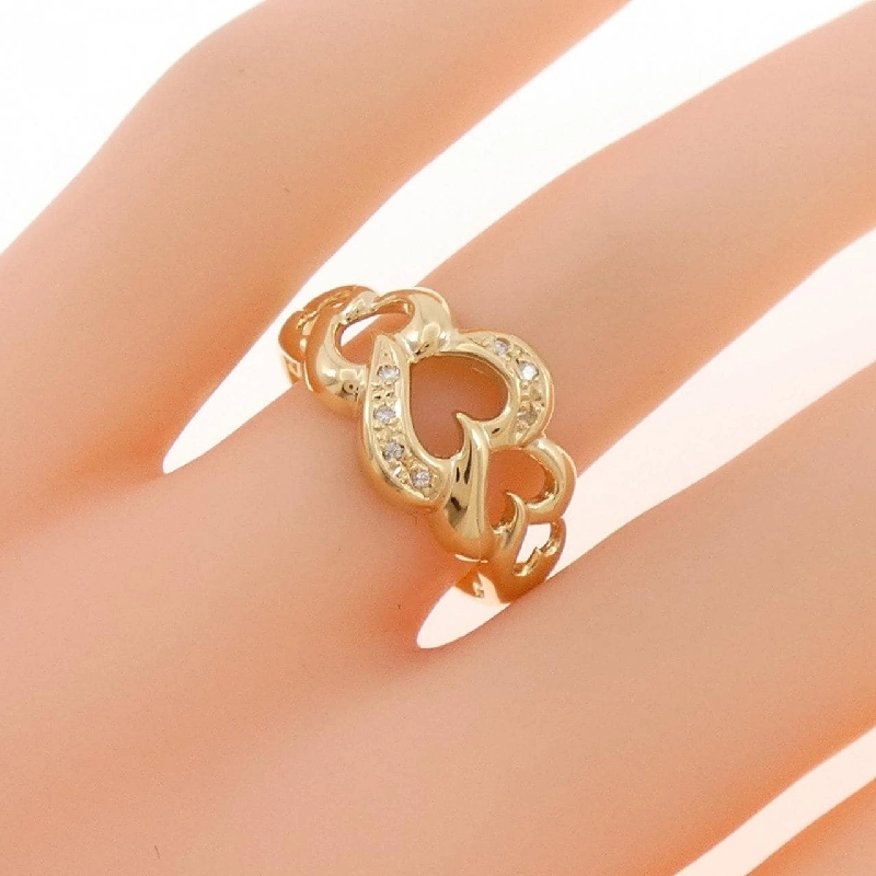 Nhẫn kim cương hình trái tim K18YG 0.04CT - Hàng hiệu Chính hãng 853335