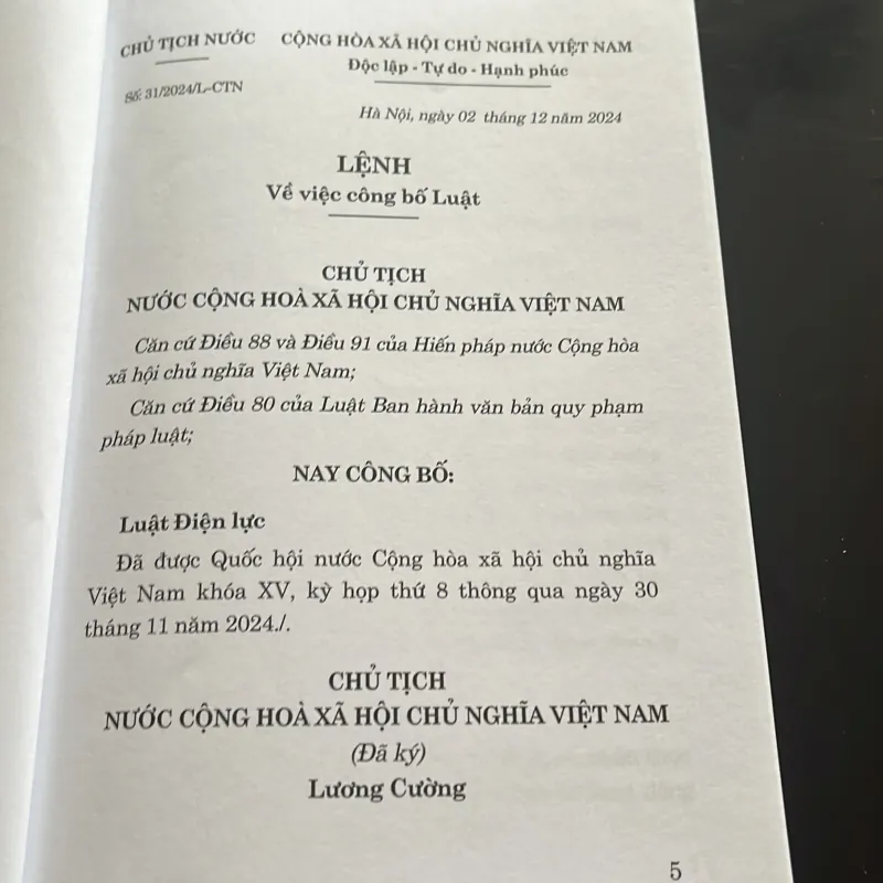 Luật Điện lực 2024 1029277