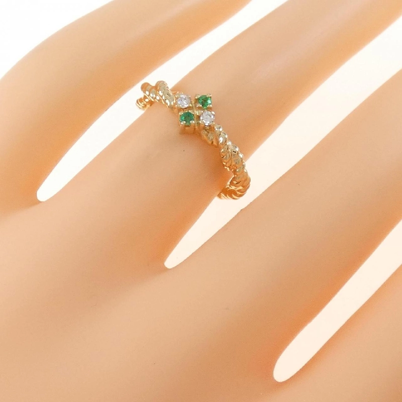 Nhẫn Emerald K18YG 672723