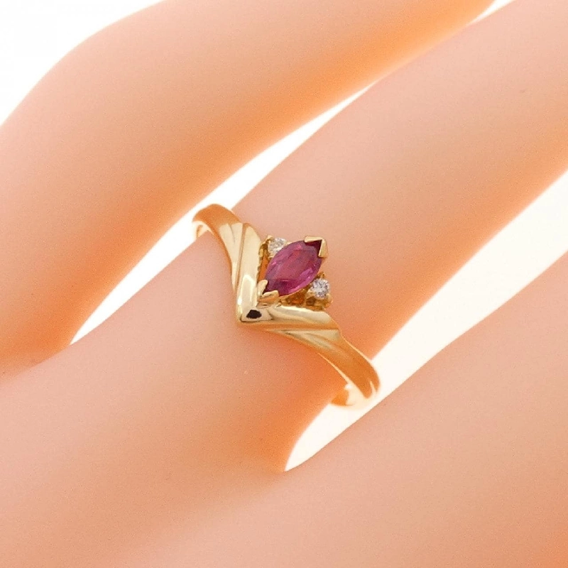 Nhẫn ruby K18YG 672479