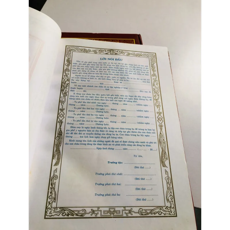 📖 📚 BỘ 2 CUỐN GIA PHẢ – LÊ QUÍ NGƯU 📚 600122