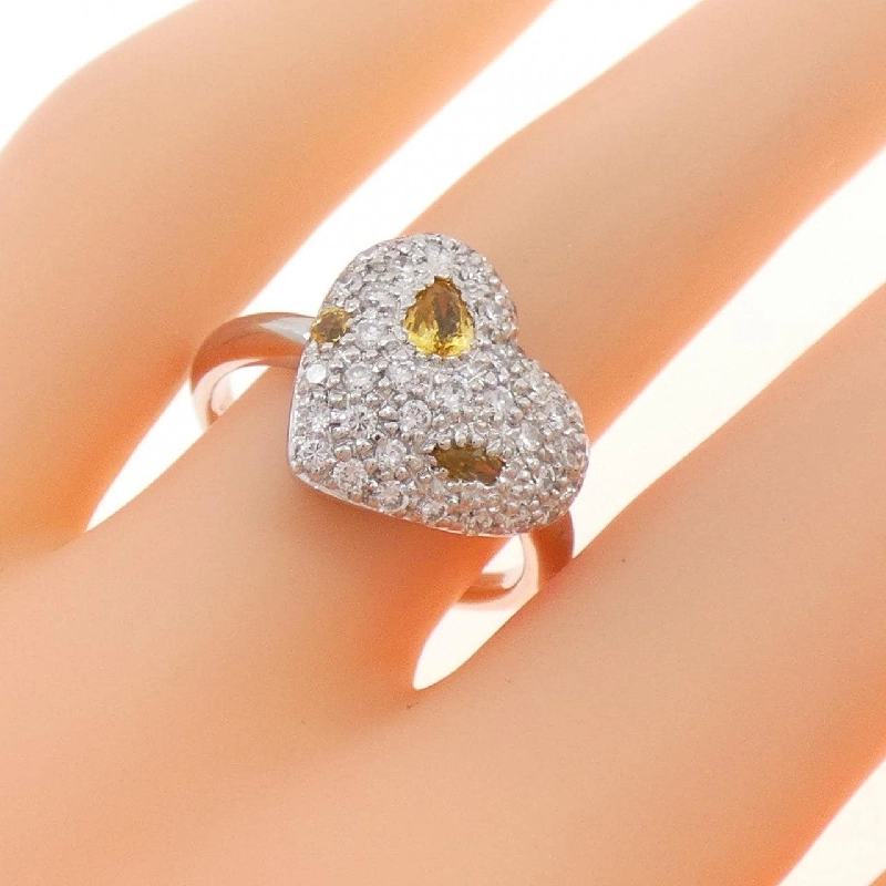 Nhẫn Sapphire 750WG Hình Trái Tim 0.33CT - Hàng hiệu Chính Hãng 847405