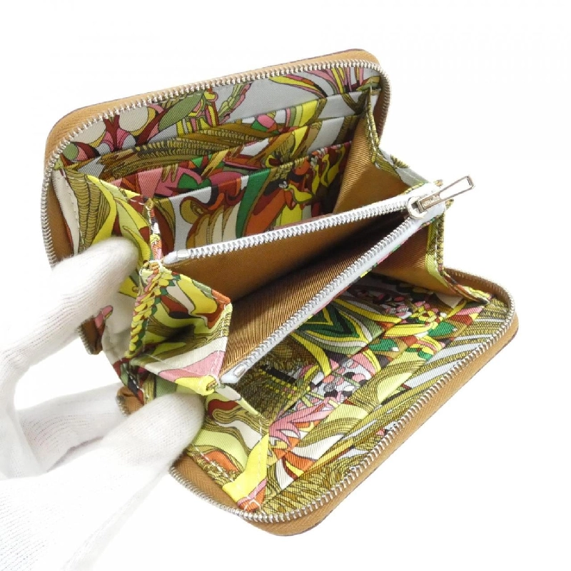 Ví Hermès FANTAISIE BOTANIQUE Silk In Compact 080204CK 621033