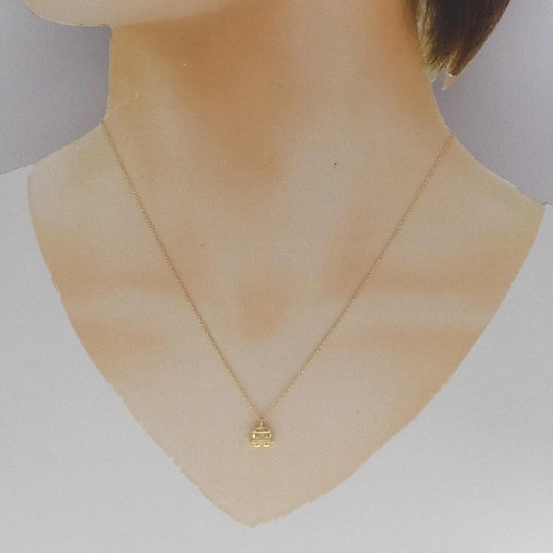 Dây chuyền kim cương K18YG 0.01CT - Hàng hiệu Chính hãng 857747