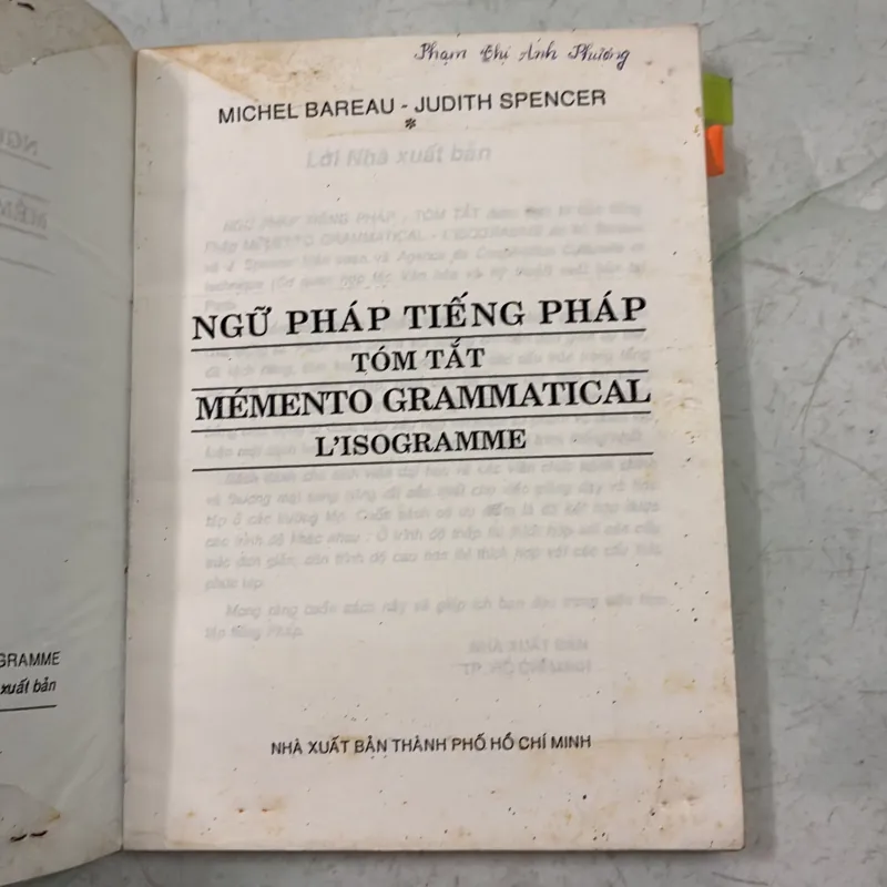 Ngữ pháp Tiếng Pháp (tặng khi mua sách ở Tiệm) 986166