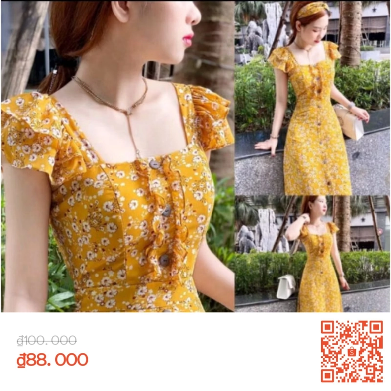 Đầm hoa cánh tiên  460283