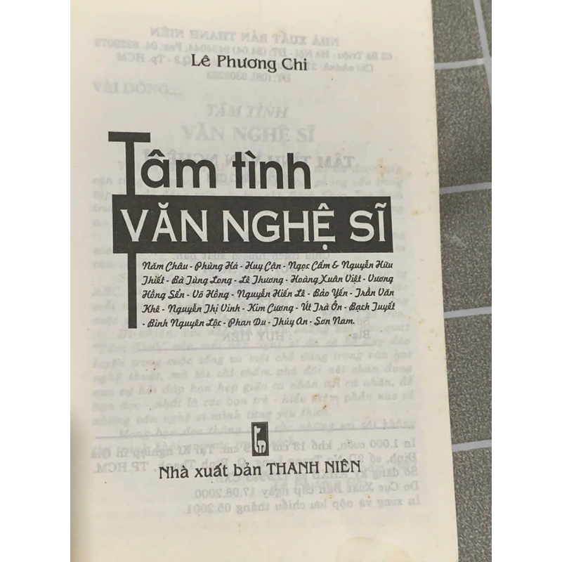 Tâm tình văn nghệ sĩ  544448