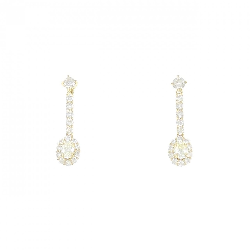 K18YG Bông tai kim cương 0.60CT - Hàng hiệu Chính hãng 877010