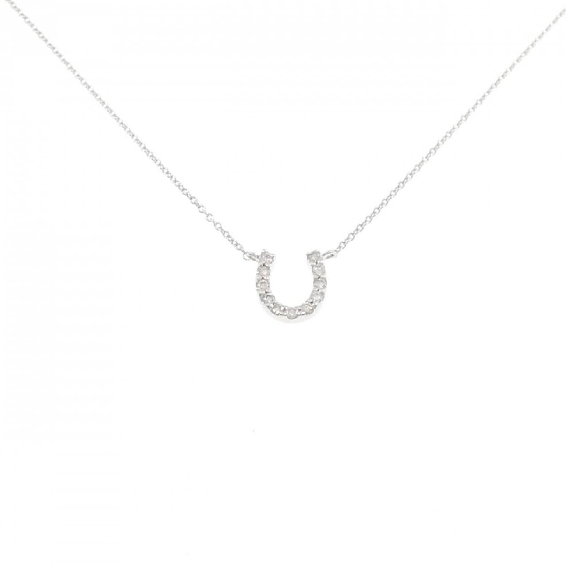 K18WG Mặt dây chuyền hình móng ngựa kim cương 0.11CT - Hàng hiệu Chính hãng 859963