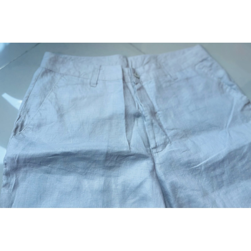 Quần tây linen màu kem 527430