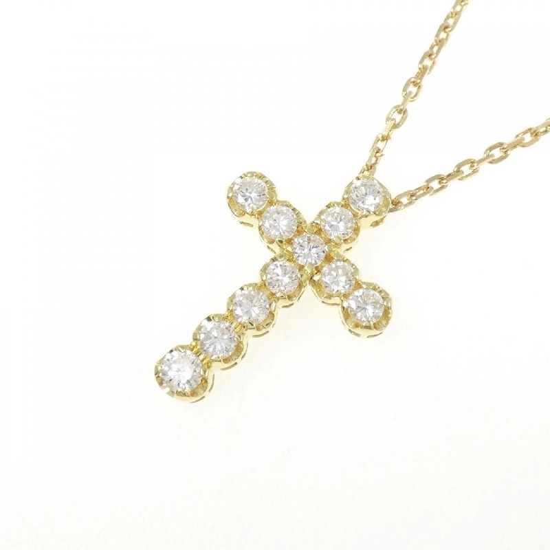 K18YG Dây chuyền kim cương chéo 1.05CT - Hàng hiệu chính hãng 856659