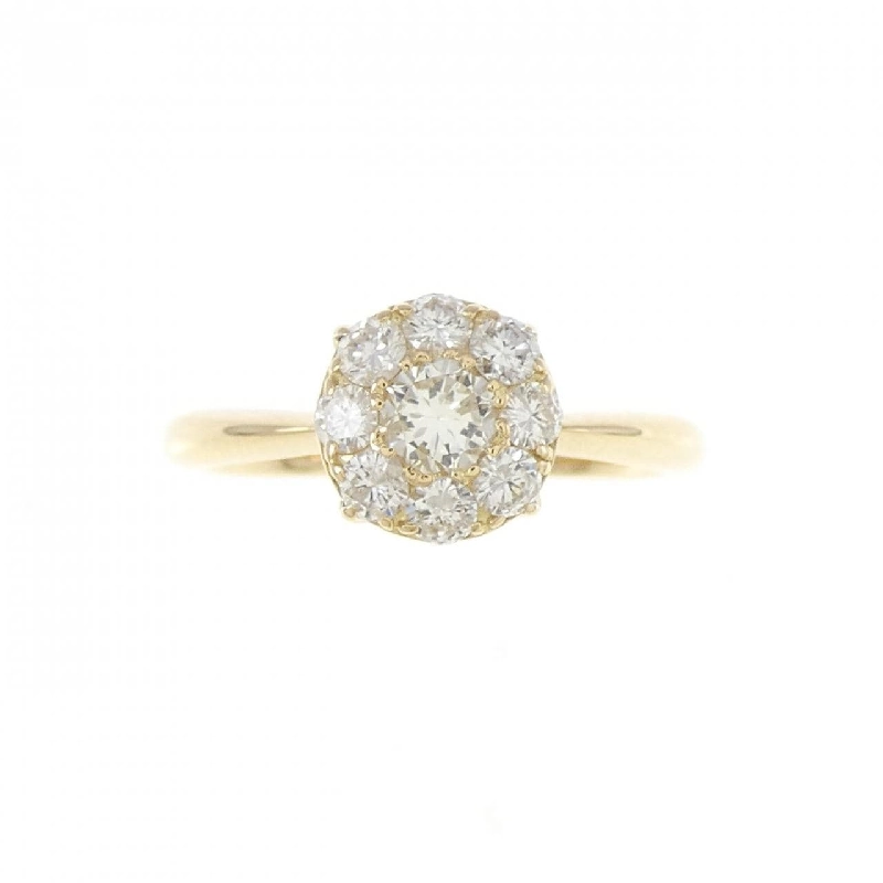 Nhẫn kim cương K18YG 0.51CT 672029