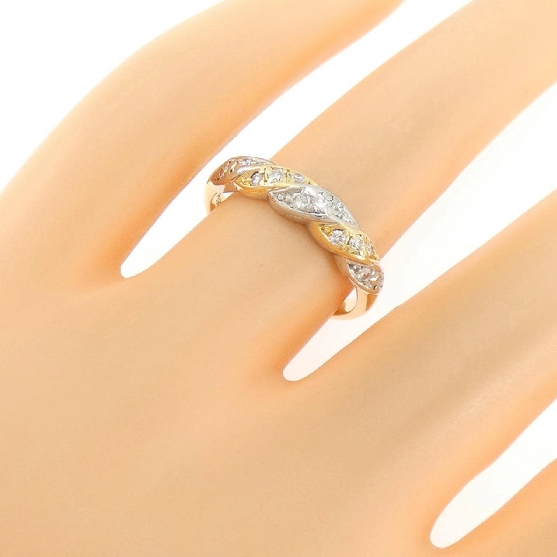 Nhẫn kim cương K18YG/PT900 0.20CT - Hàng hiệu Chính hãng 852022