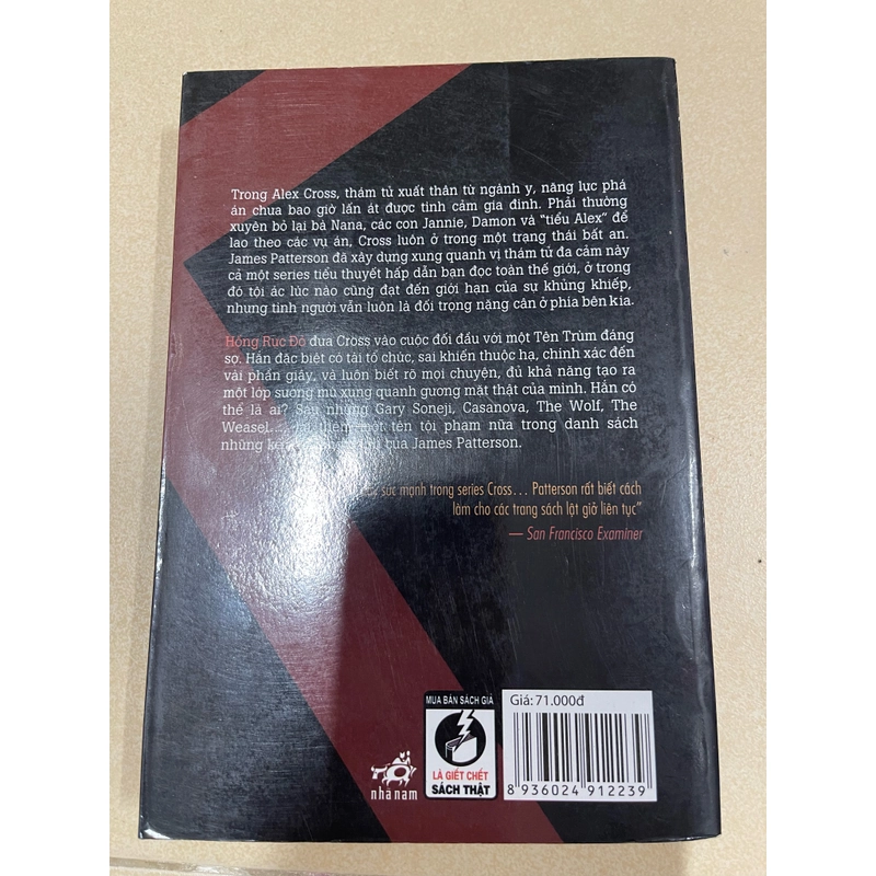 Hồng rực đỏ - James Patterson (c43) 500993