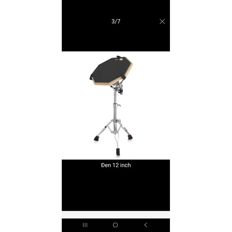 Mặt Pad tập trống 12 inch - đen 673849