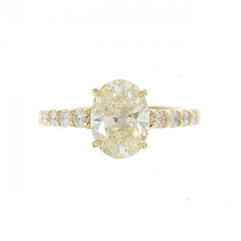 Nhẫn kim cương K18YG 1.531CT VLY SI2 cắt oval - Hàng hiệu Authentic 874058