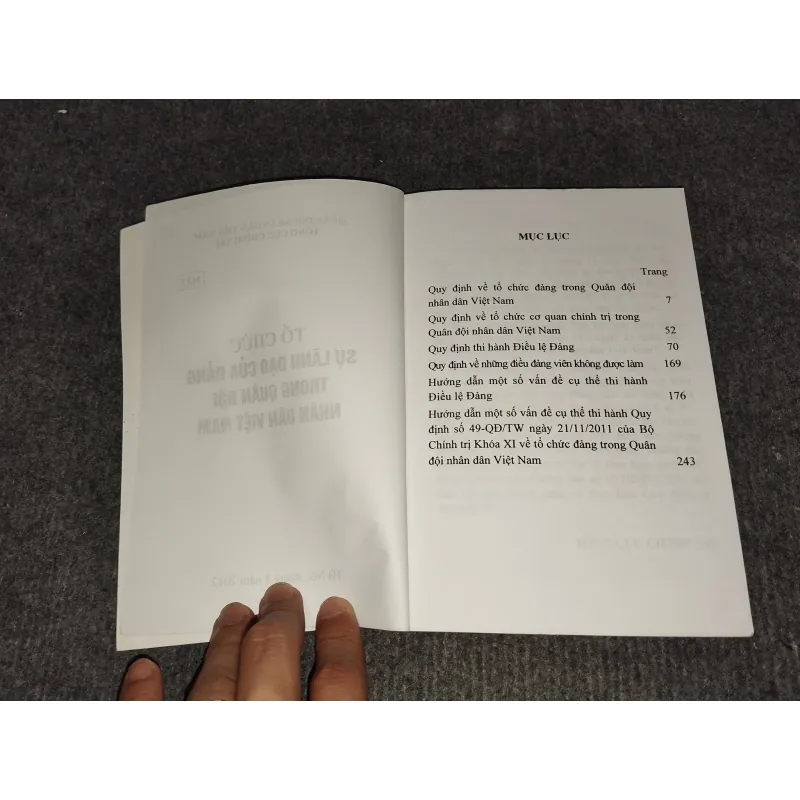TỔ CHỨC SỰ LÃNH ĐẠO CỦA ĐẢNG TRONG QUÂN ĐỘI NHÂN DÂN VIỆT NAM 990677