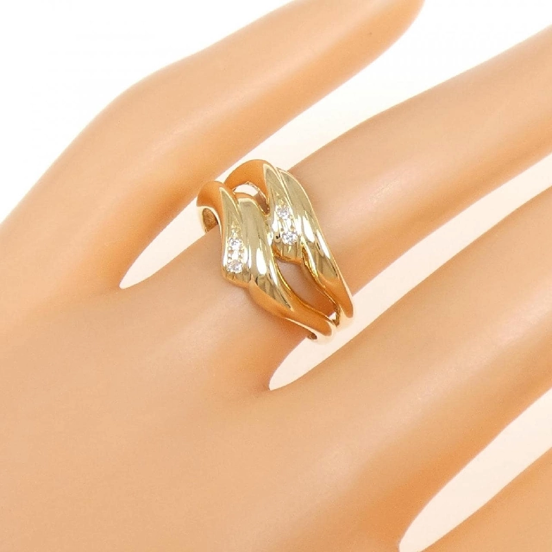 Nhẫn kim cương K18YG 668808