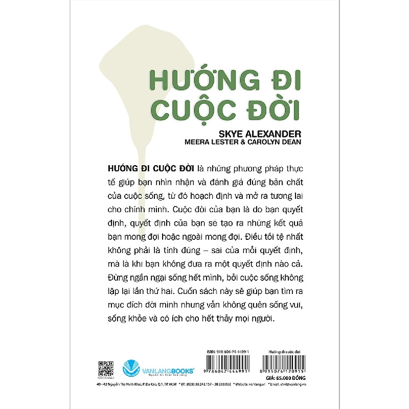 Tự Chăm Sóc Cuộc Sống - Hướng Đi Cuộc Đời - Skye Alexander, Meera Lester, Carolyn Dean 287310