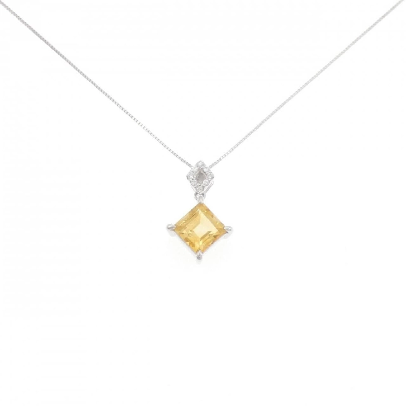 K18WG/750WG Mặt dây chuyền Citrine 1.21CT - Hàng hiệu Chính hãng 858265