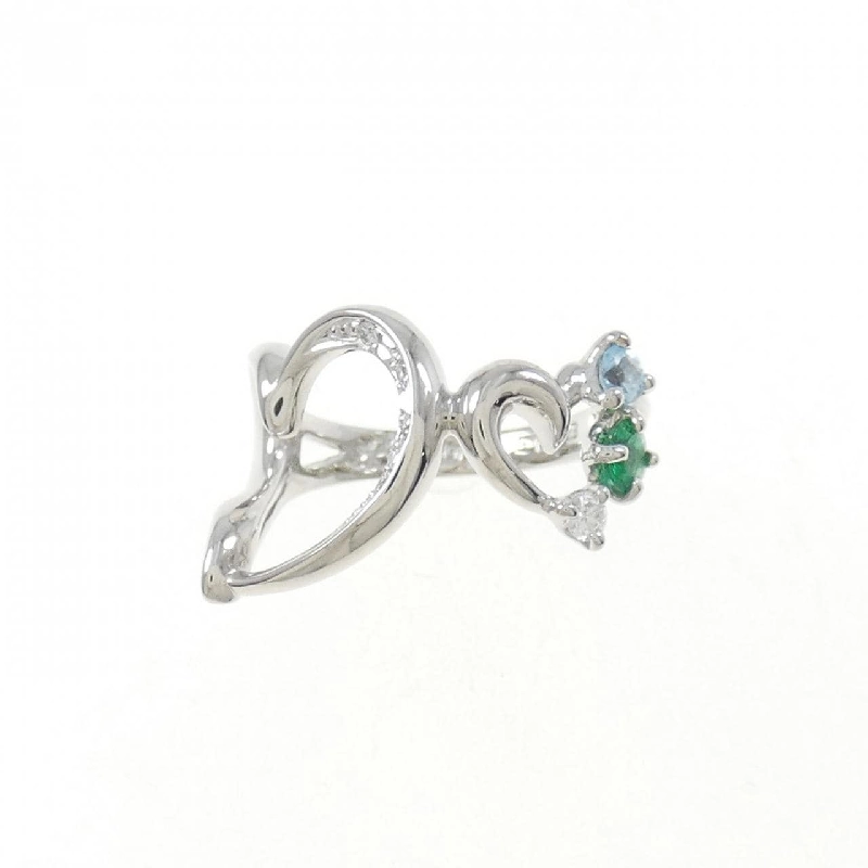 Nhẫn đá màu K18WG - Hàng hiệu Authentic 855217