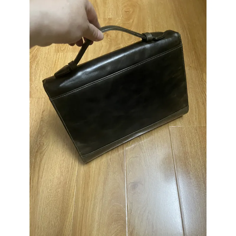 Clutch nam 25x18x3 da thật 2hand 1013061