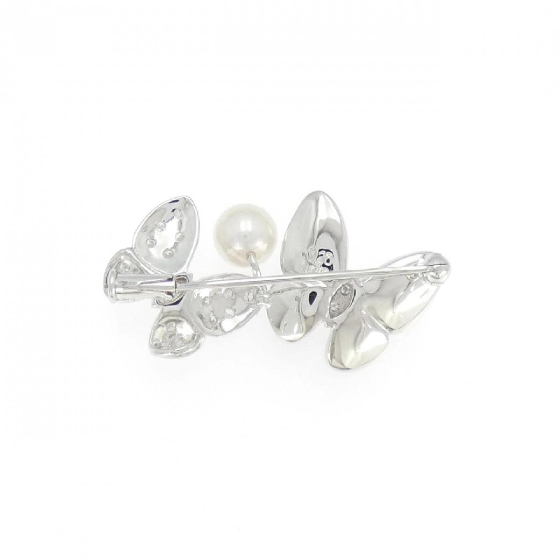 K18WG Bướm Đá Màu Brooch - Hàng hiệu Chính hãng 869321